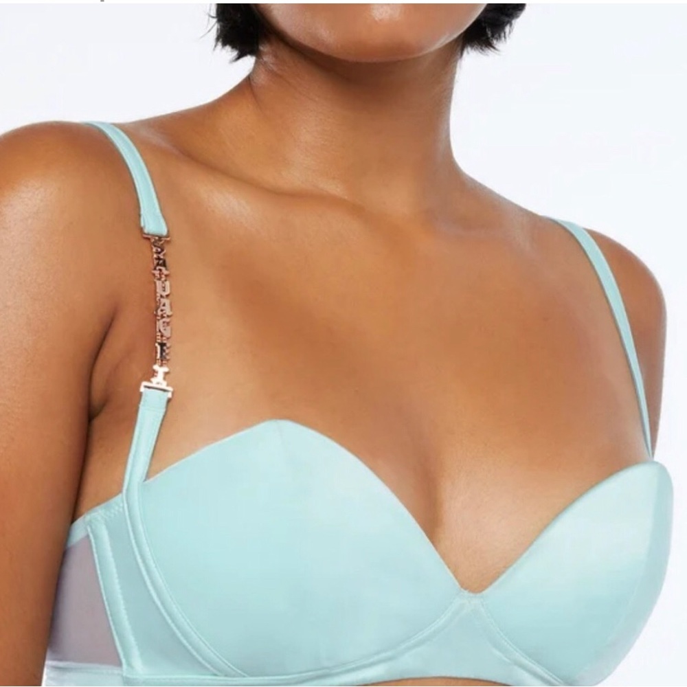 Savage Fenty Light Teal Blue Bra LIKE NEW!